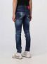 Dsquared2 Indigo Blauwe Ripped Slim-Cut Denim Jeans Blauw Heren - Thumbnail 5