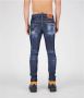 Dsquared2 Super Twinky Onafgewerkte Zoom Skinny Jeans Blauw Heren - Thumbnail 4