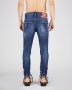 Dsquared2 Slim-Fit Denim Jeans met Versleten Details Blauw Heren - Thumbnail 10