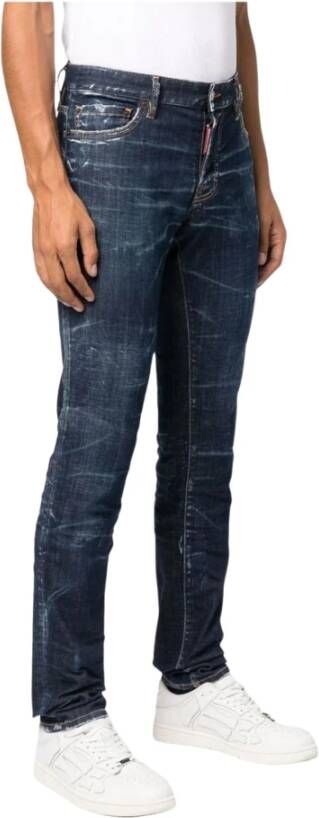 Dsquared2 Slim-fit Denim Jeans voor Heren Blauw Heren