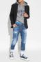 Dsquared2 Trendy Distressed Skinny Jeans voor Heren Blauw Heren - Thumbnail 4
