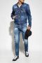 Dsquared2 Trendy Distressed Skinny Jeans voor Heren Blauw Heren - Thumbnail 12