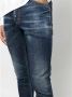 Dsquared2 Slim-Fit Denim Jeans met Versleten Details Blauw Heren - Thumbnail 11