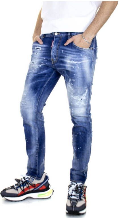 Dsquared2 Slim-fit jeans Blauw Heren