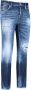 Dsquared2 Slim-Cut Distressed Blauwe Jeans Blauw Heren - Thumbnail 13