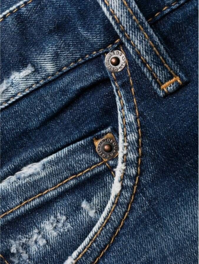 Dsquared2 Slim-fit jeans Blauw Heren