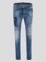 Dsquared2 Trendy Slim-Fit Denim Jeans met Distressed Effect Blauw Heren - Thumbnail 2
