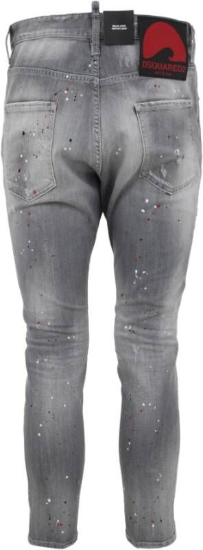 Dsquared2 852 Lichtgrijze Slim-fit Jeans Grijs Heren