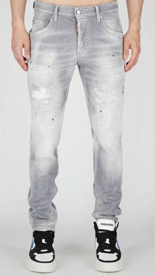 Dsquared2 Slim-fit Jeans voor heren Grijs Heren