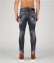 Dsquared2 Skater Zwart Versleten Verfspatten Jeans Black Heren - Thumbnail 3