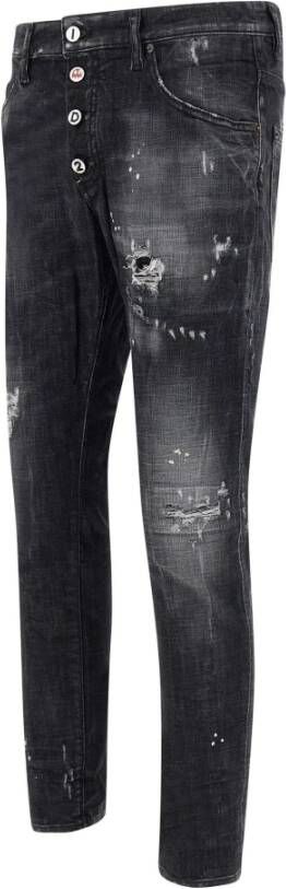 Dsquared2 Slim-fit Zwarte Jeans voor Heren Zwart Heren
