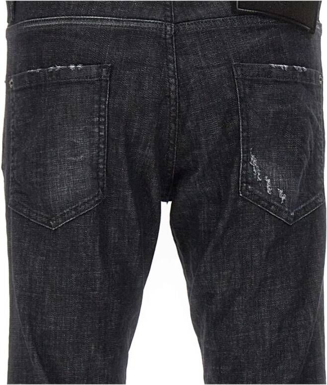 Dsquared2 Zwarte Slim-fit Jeans voor Heren Zwart Heren