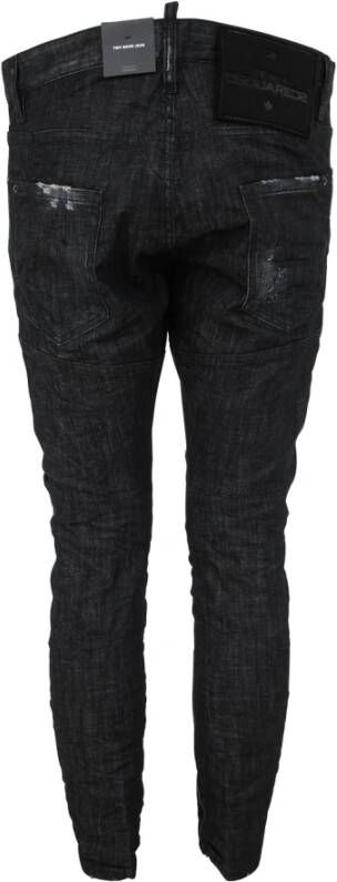 Dsquared2 Zwarte Tidy Biker Jean Zwart Heren