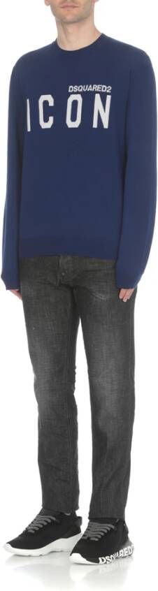 Dsquared2 Slim-Fit Zwarte Katoenen Jeans voor Heren Zwart Heren
