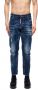 Dsquared2 Slim Fit Medium Denim Jeans met Distressed Detail Blauw Heren - Thumbnail 2