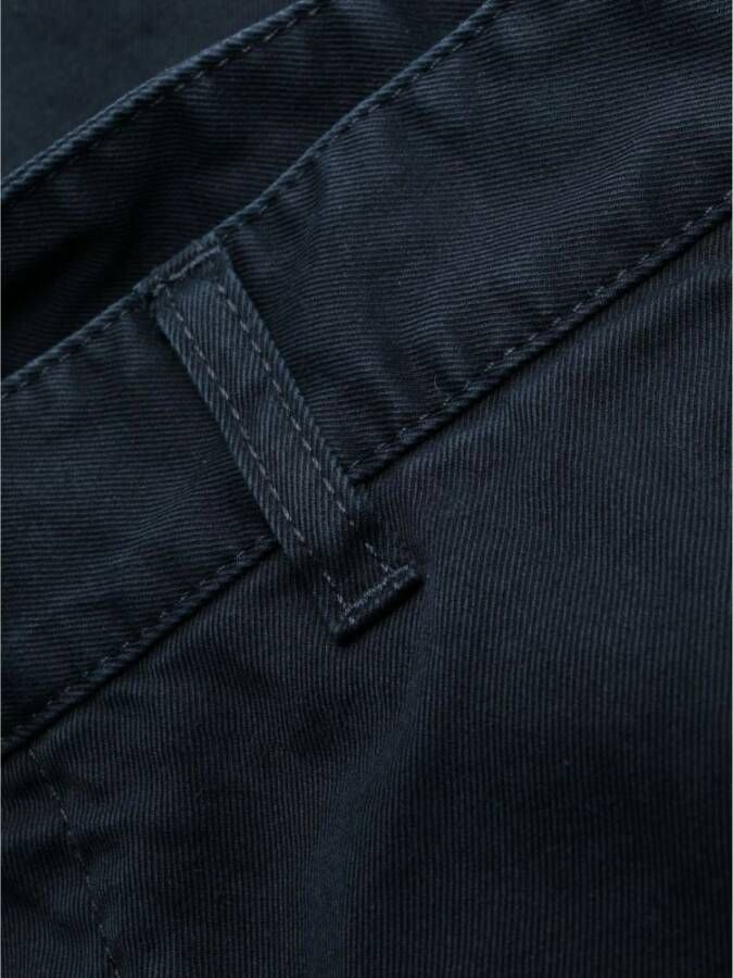 Dsquared2 Slim-Fit Middernachtblauwe Katoenen Broek Zwart Heren