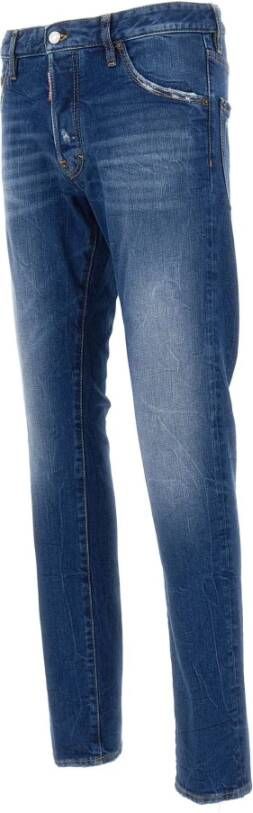 Dsquared2 Slimfit-jeans Blauw Heren