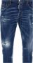 Dsquared2 Slim-Fit Blauwe Jeans met Gescheurde Details Blue Heren - Thumbnail 4