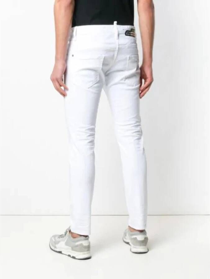 Dsquared2 Slim-Fit Skater Jeans Wit Heren