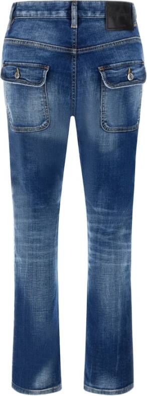 Dsquared2 Stijlvolle Comfortabele Straight Jeans Blauw Dames