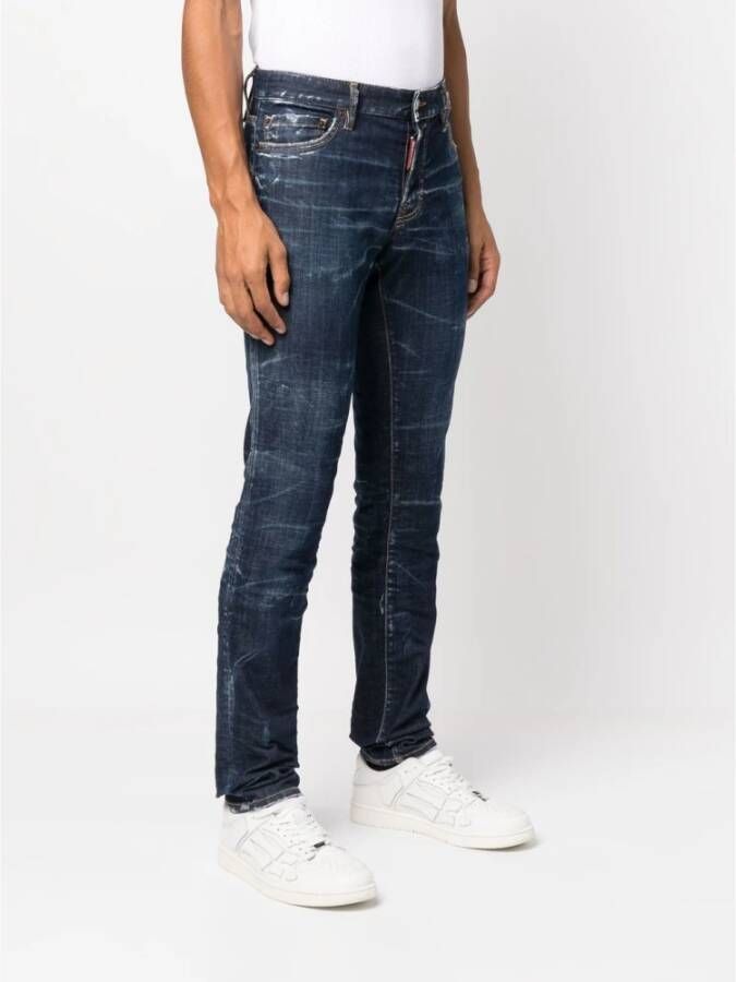 Dsquared2 Klassieke Straight Jeans Blauw Heren