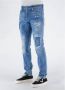 Dsquared2 Versleten Straight-Leg Jeans Blauw Heren - Thumbnail 2