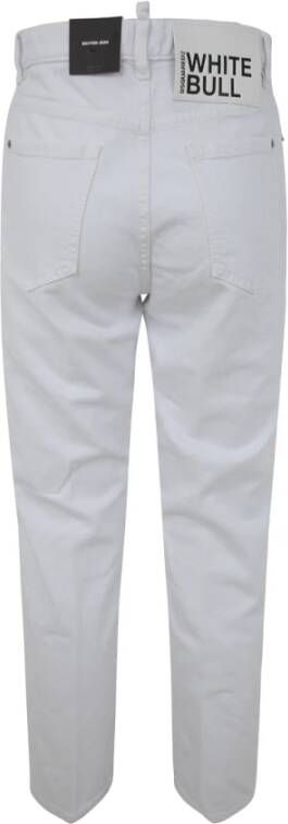 Dsquared2 Stijlvolle Straight Jeans Wit Dames