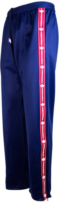 Dsquared2 Blauwe Logo Sweatpants Blauw Heren
