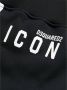 Dsquared2 Joggers met Icon Bands in glanzende Franse badstof Black - Thumbnail 6