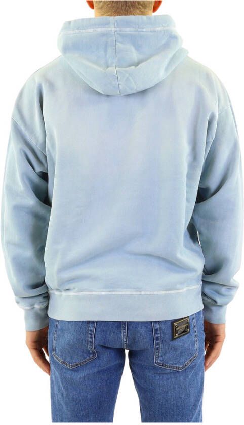Dsquared2 Comfortabele en stijlvolle katoenen hoodie voor heren Blauw Heren