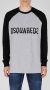 Dsquared2 Logo Sweatshirt Grijs Zwart Grijs Heren - Thumbnail 2