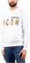 Dsquared2 Icon Sunset Cool Witte Sweaters Wit Heren - Thumbnail 4