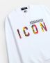 Dsquared2 Icon Sunset Cool Witte Sweaters Wit Heren - Thumbnail 5