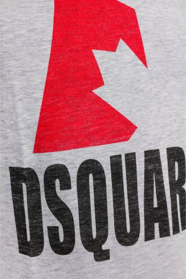 Dsquared2 Iconisch Logo T-Shirt Upgrade Gray Heren