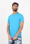Dsquared2 Blauwe Crewneck Modal T-shirt Blue Heren - Thumbnail 4