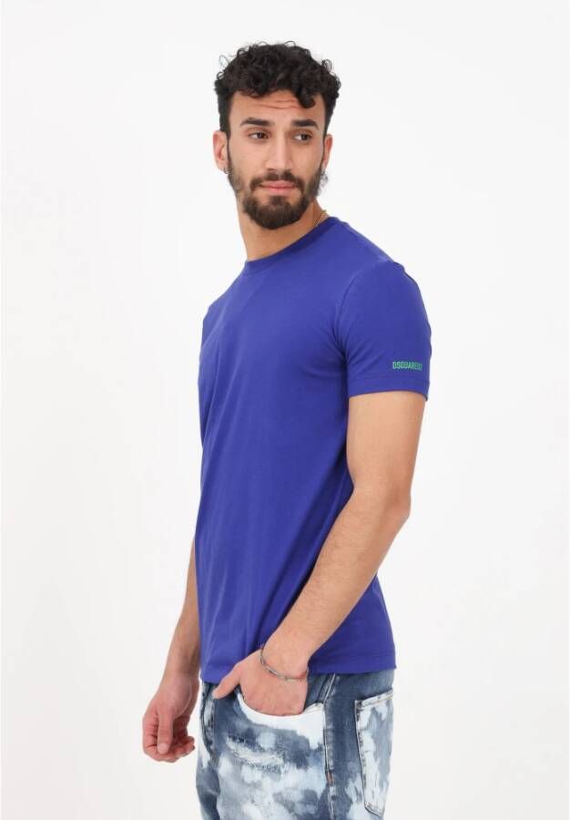 Dsquared2 T-shirt Blauw Heren