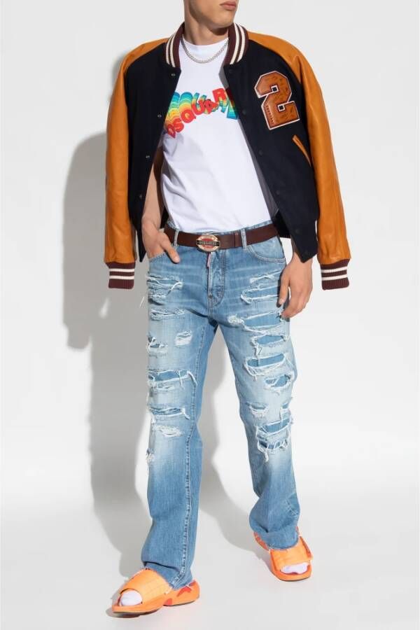 Dsquared2 T-shirt met logo Wit Heren