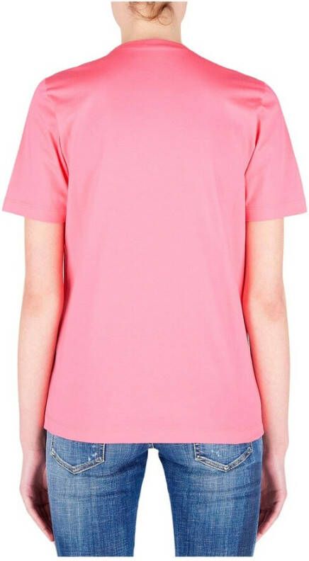 Dsquared2 Roze Logo T-Shirt voor Vrouwen Roze Dames
