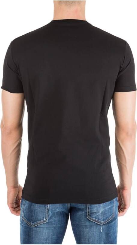 Dsquared2 Bedrukt Katoenen T-Shirt Zwart Heren