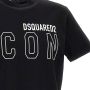 Dsquared2 Zwart Slim Fit Ronde Hals T-Shirt Black Heren - Thumbnail 9