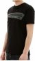 Dsquared2 Kortarmig shirt zwart en grijs logo print Zwart Heren - Thumbnail 2