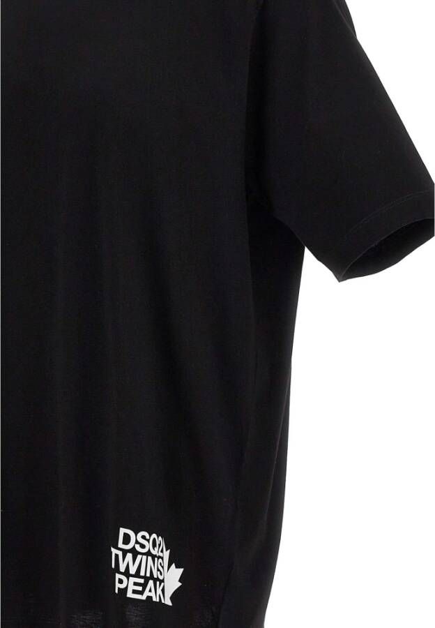 Dsquared2 Zwart Katoenen T-Shirt voor Heren Zwart Heren