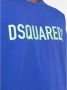 Dsquared2 Logo-Print Blauwe T-shirt en Polo Blauw Heren - Thumbnail 4