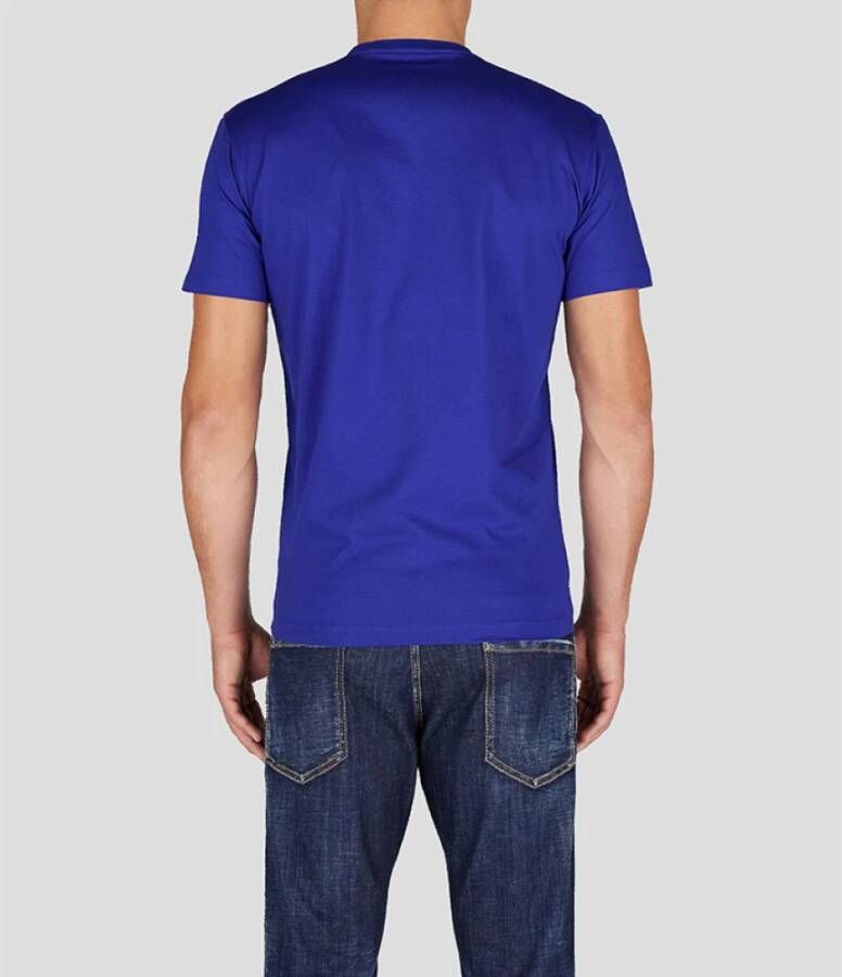 Dsquared2 Icon Azul L Heren T-shirt in Levendig Blauw Klein Blauw Heren