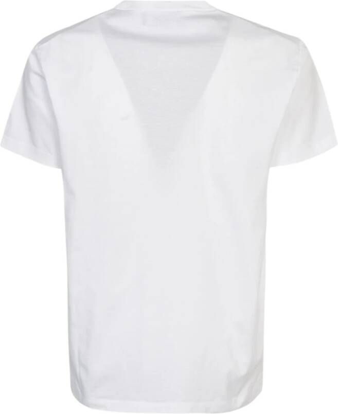 Dsquared2 Grafisch Bedrukt Katoenen T-shirt voor Heren Wit Heren