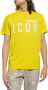 Dsquared2 Icon Print Logo T-Shirt Yellow Heren - Thumbnail 2