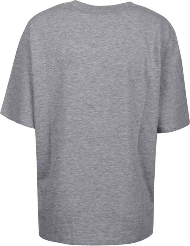 Dsquared2 Grijze Melange Blad T-Shirt Grijs Dames