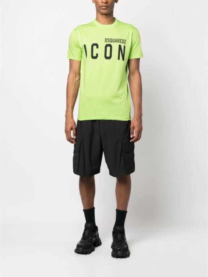 Dsquared2 Icon Cool Acid Green T-Shirt Groen Heren