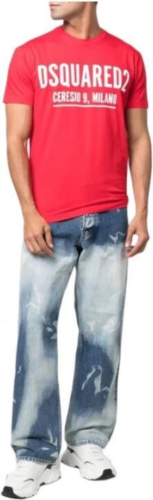 Dsquared2 T-Shirts Rood Heren