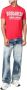 Dsquared2 Rode Katoenen Logo Print T-Shirt Red Heren - Thumbnail 2